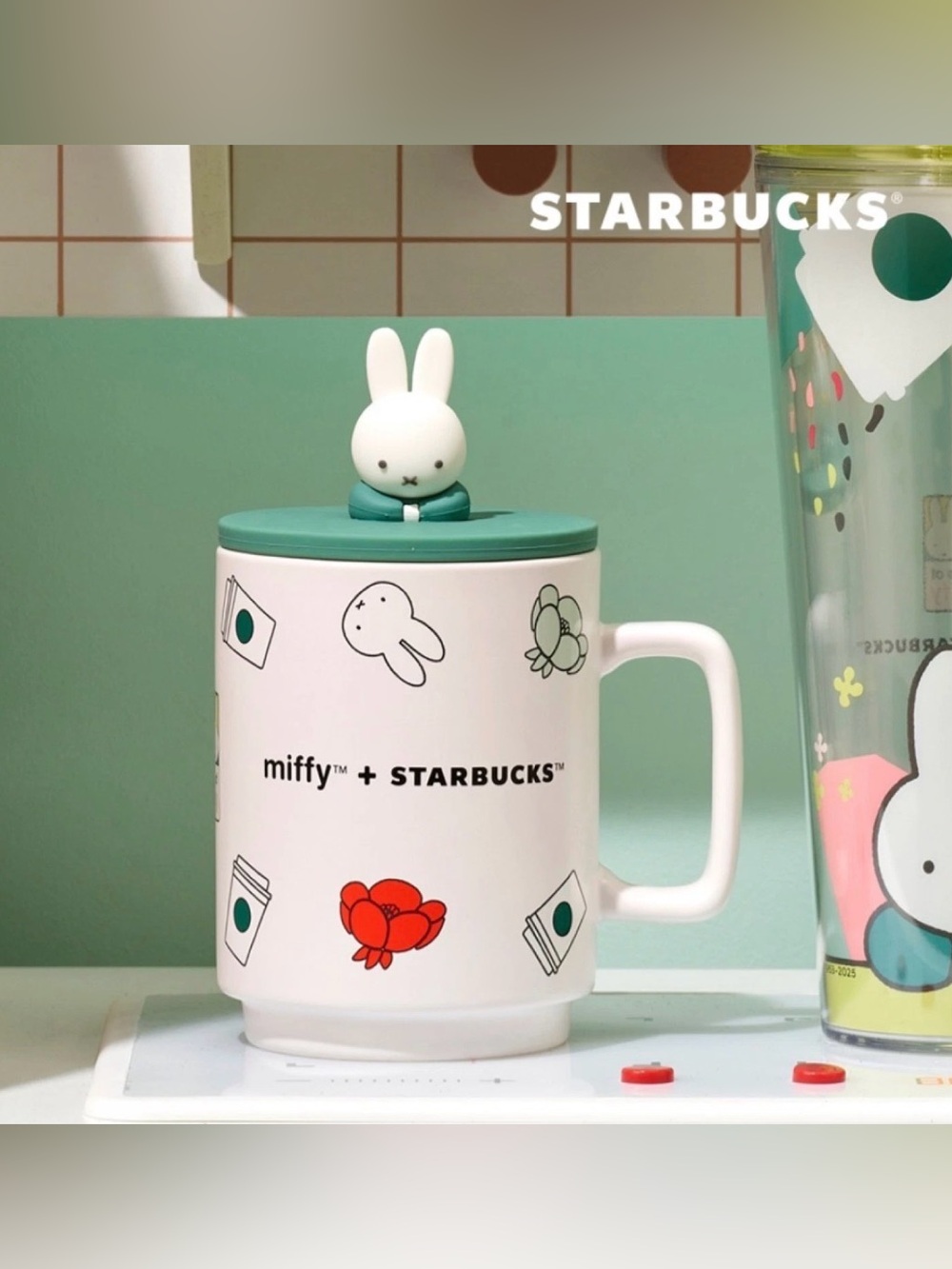 Starbucks x Miffy 2026 Exclusive Limited Edition Ceramic Figure Mug 14oz, NIB